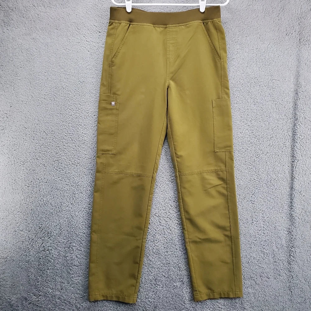 Figs Axim Cargo Scrub Pants Mens Small Green T2001